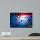 Blood Cell and DNA in Abstract Background Wall Mural