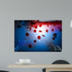 Blood Cell and DNA in Abstract Background Wall Mural