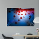 Blood Cell and DNA in Abstract Background Wall Mural
