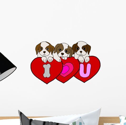 Puppy love Wall Decal