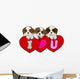 Puppy love Wall Decal