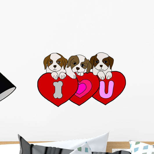 Puppy love Wall Decal