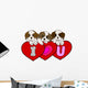 Puppy love Wall Decal