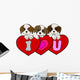 Puppy love Wall Decal