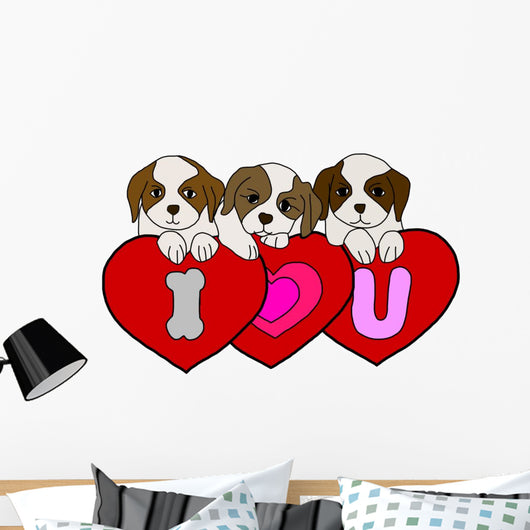 Puppy love Wall Decal