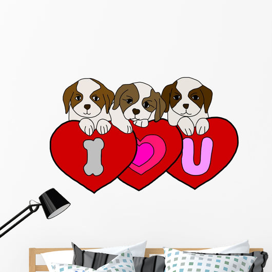 Puppy love Wall Decal