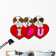 Puppy love Wall Decal