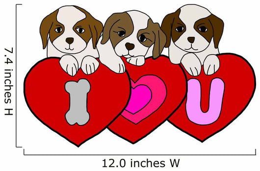 Puppy love Wall Decal