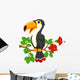 Cute toucan bird cartoon Wall Decal