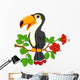 Cute toucan bird cartoon Wall Decal