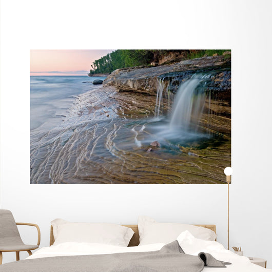 Miners Beach Cascade Pictured Rocks National Lakeshore Wall Mural