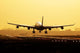 Airplane Sunrise Landing Wall Decal