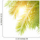 Green Palm Leaves Border