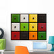 Colorful Closed Drawer Chambers Wall Mural