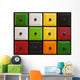 Colorful Closed Drawer Chambers Wall Mural