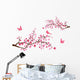 vector cherry blossom with birds Wall Decal