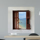 Beach Landscape through Broken Wall Mural