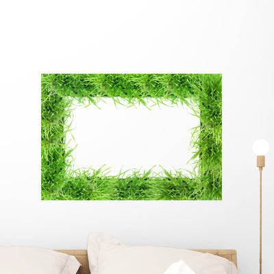 Green Frame shown on a wall