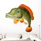 Bass Fish Cartoon Wall Decal