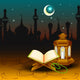 Vector Illustration Quran Eid