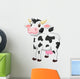 Cute Cow Cartoon Wall Decal