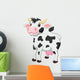Cute Cow Cartoon Wall Decal