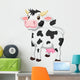 Cute Cow Cartoon Wall Decal