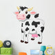 Cute Cow Cartoon Wall Decal