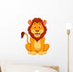 Cute Lion Cartoon Wall Decal