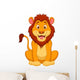 Cute lion cartoon Wall Decal