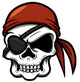 Vector Illustration Cartoon Pirate