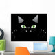 Black Cat Face with Wall Decal