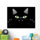 Black Cat Face with Wall Decal