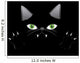 Black Cat Face with Wall Decal