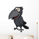 Vector illustration of Cartoon crow Wall Decal