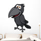 Vector illustration of Cartoon crow Wall Decal
