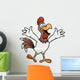 vector illustration of Cartoon happy chicken Wall Decal