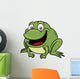 Vector Illustration Frog Cartoon Wall Decal