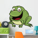 Vector illustration of frog cartoon Wall Decal
