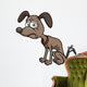 Vector illustration of sick cartoon dog Wall Decal