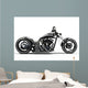 Custom Black Motorcycle Side