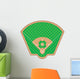 Baseball Field Vector Illustration Wall Mural