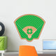 Baseball Field Vector Illustration Wall Mural