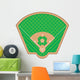 Baseball Field Vector Illustration Wall Mural