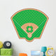 Baseball Field Vector Illustration Wall Mural