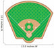 Baseball Field Vector Illustration Wall Mural