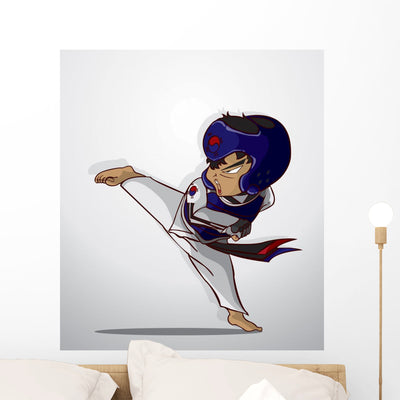 Taekwondo Martial Art shown on a wall