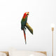 Red Parrot on a Branch Wall Decal