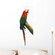 Red Parrot on a Branch Wall Decal