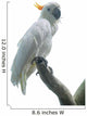 White Parrot on a Branch Wall Decal